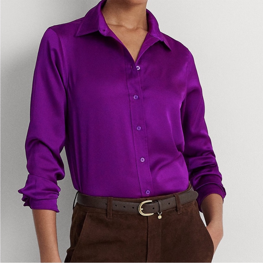 Ralph Lauren Rich Purple Dress Shirt